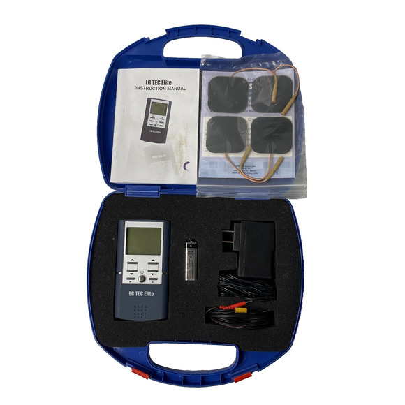 LG Tec Elite Portable Electric Therapy TENS Pain Relief Massager Machine Unit - Picture 1 of 16